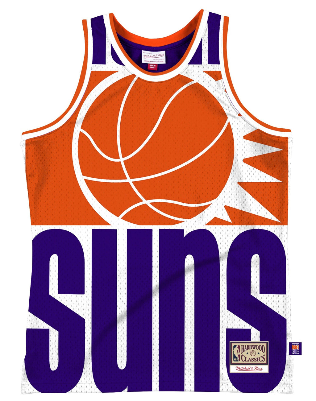 Phoenix Suns Mitchell & Ness Purple Hardwood Classics Blown Out Fashion Jersey for Men product image 1, provided for visual