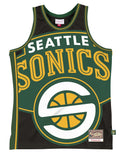 Seattle SuperSonics Mitchell & Ness Black Hardwood Classics Blown Out Fashion Jersey for Men product image 1, provided for