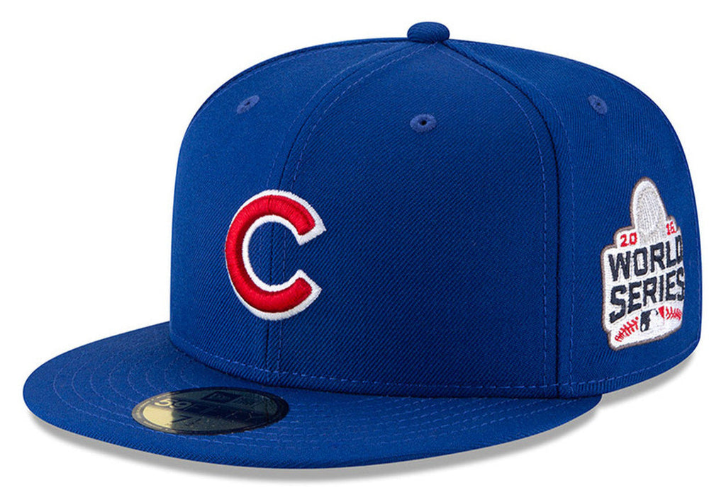 Men’s New Era Chicago Cubs Cooperstown Collection 2016 World Series Champions Wool Fitted 59FIFTY Cap product image 1,