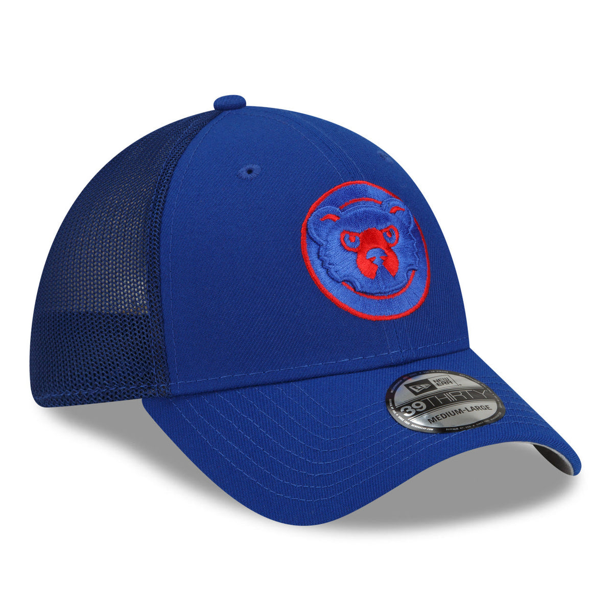 Chicago Cubs New Era Royal Blue Batting Practice 39THIRTY Flex-Fit Hat for Men product image 3, provided for visual
