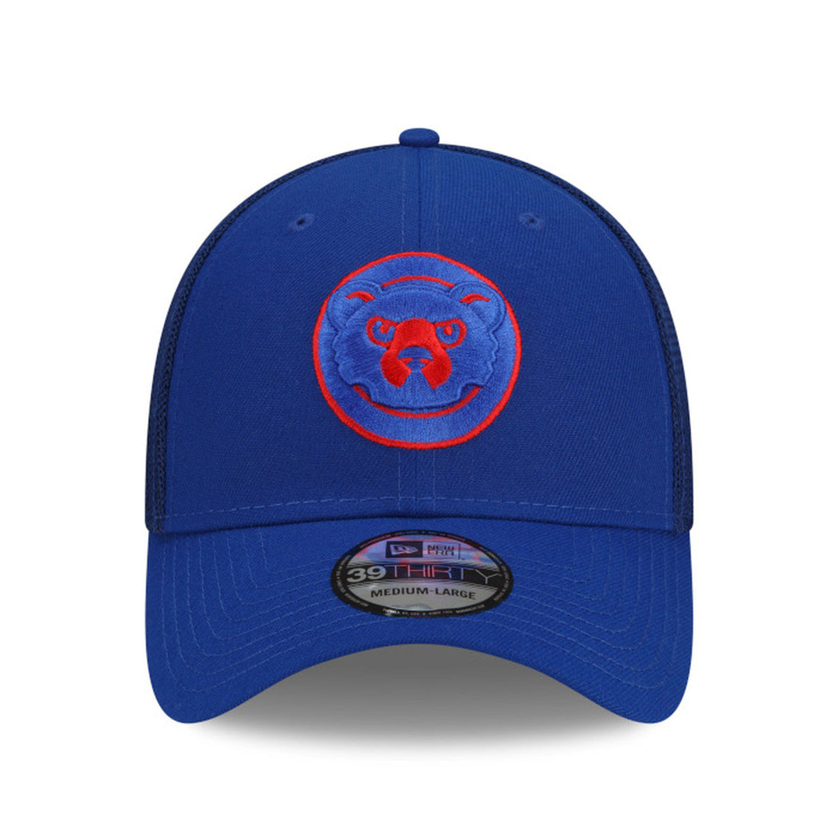 Chicago Cubs New Era Royal Blue Batting Practice 39THIRTY Flex-Fit Hat for Men product image 2, provided for visual