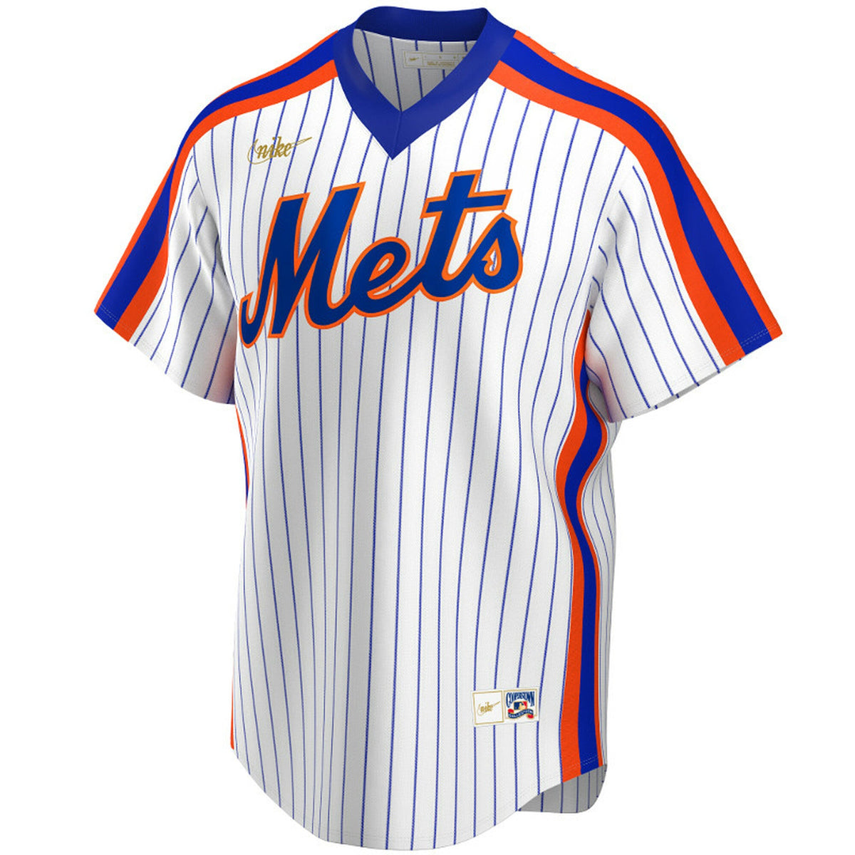 Men’s Nike Mike Piazza New York Mets Cooperstown Collection Royal Pinstripe Replica Jersey product image 2, provided for