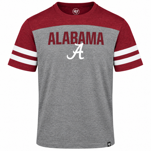 Alabama Crimson Tide Versus Tri-Colored T-Shirt By ’47 Brand for Men product image 1, provided for visual reference and