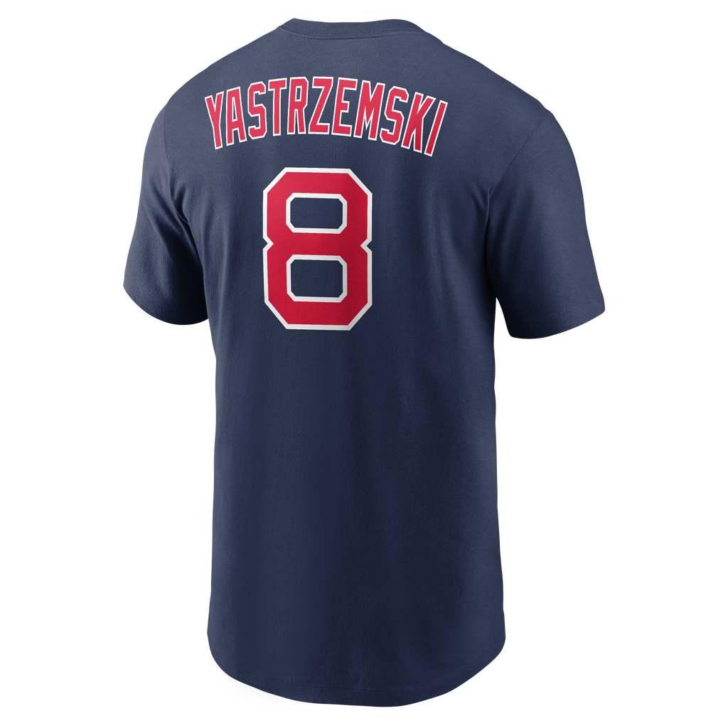 Boston Red Sox Carl Yastrzemski Nike Navy Cooperstown Collection Name & Number T-Shirt for Men product image 2, provided for