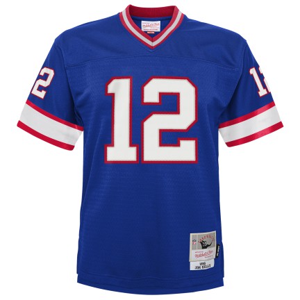 Youth Buffalo Bills Jim Kelly 1990 Mitchell & Ness Blue Retired Player Vintage Replica Jersey product image 2, provided for