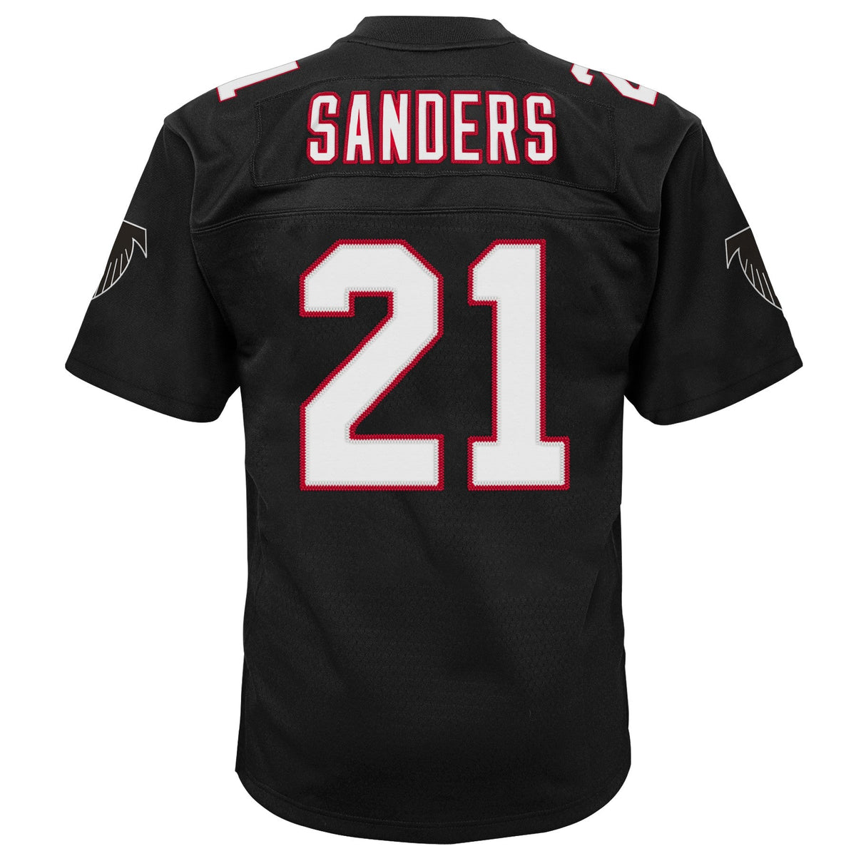 Youth Atlanta Falcons Deion Sanders Mitchell & Ness Black 1992 Retired Player Vintage Replica Jersey product image 3,