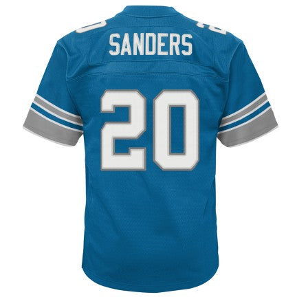 Youth Detroit Lions Barry Sanders Mitchell & Ness Honolulu Blue Retired Player Vintage Replica Jersey product image 3,