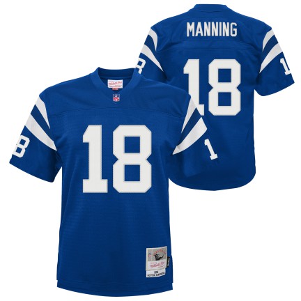Youth Indianapolis Colts Peyton Manning 1998 Mitchell & Ness Royal Blue Retired Player Vintage Replica Jersey product image