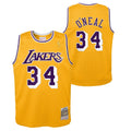 Youth Los Angeles Lakers Shaquille O`Neal Mitchell & Ness Gold 1996-97 Hardwood Classics Swingman Jersey product image 1,