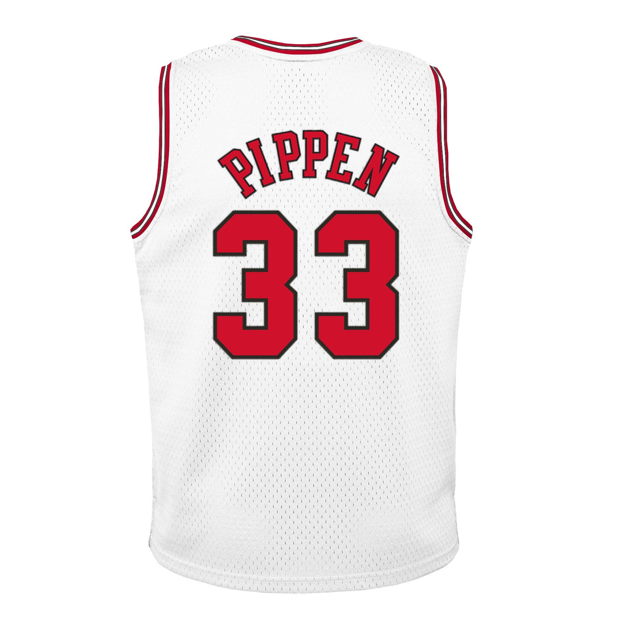 Youth Chicago Bulls Scottie Pippen Mitchell & Ness White Hardwood Classics Swingman Jersey product image 3, provided for
