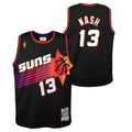 Youth Phoenix Suns Steve Nash Mitchell & Ness Black 1996-97 Hardwood Classics Swingman Jersey product image 1, provided for