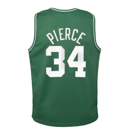 Youth Boston Celtics Paul Pierce Mitchell & Ness Kelly Green 2007-08 Hardwood Classics Swingman Jersey product image 3,