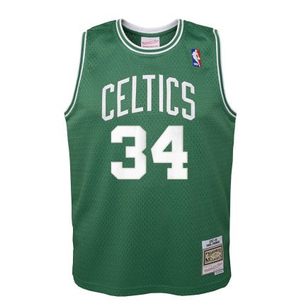 Youth Boston Celtics Paul Pierce Mitchell & Ness Kelly Green 2007-08 Hardwood Classics Swingman Jersey product image 2,