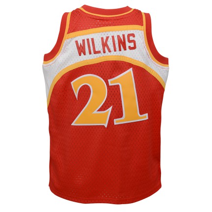 Youth Dominique Wilkins Atlanta Hawks Mitchell & Ness Red 1986-87 Hardwood Classics Swingman Jersey product image 3,