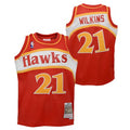 Youth Dominique Wilkins Atlanta Hawks Mitchell & Ness Red 1986-87 Hardwood Classics Swingman Jersey product image 1,