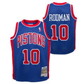 Youth Detroit Pistons Dennis Rodman Mitchell & Ness Royal 1988-89 Hardwood Classics Swingman Jersey product image 1,