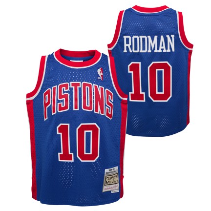Youth Detroit Pistons Dennis Rodman Mitchell & Ness Royal 1988-89 Hardwood Classics Swingman Jersey product image 1,