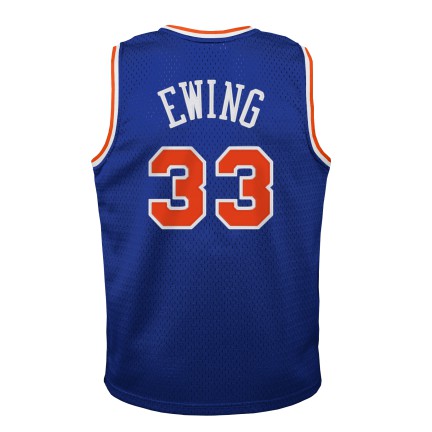 Youth New York Knicks Patrick Ewing Mitchell & Ness Blue 1991-92 Hardwood Classics Swingman Jersey product image 3, provided