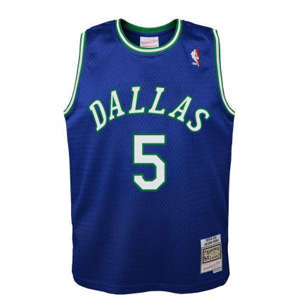 Youth Jason Kidd Dallas Mavericks Mitchell & Ness Blue 1994-95 Hardwood Classics Swingman Jersey product image 2, provided