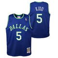 Youth Jason Kidd Dallas Mavericks Mitchell & Ness Blue 1994-95 Hardwood Classics Swingman Jersey product image 1, provided