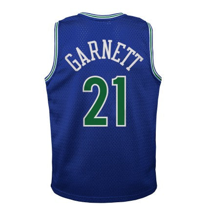 Youth Minnesota Timberwolves Kevin Garnett Mitchell & Ness Blue 1995-96 Hardwood Classics Swingman Jersey product image 3,