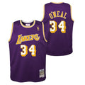 Youth Los Angeles Lakers Shaquille O`Neal Mitchell & Ness Purple 1996-97 Hardwood Classics Swingman Jersey product image 1,