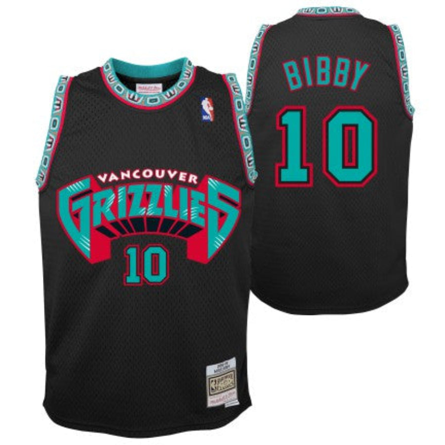 Youth Vancouver Grizzlies Mike Bibby Mitchell & Ness 1998-99 Hardwood Classics Reload 2.0 Swingman Jersey-Black product