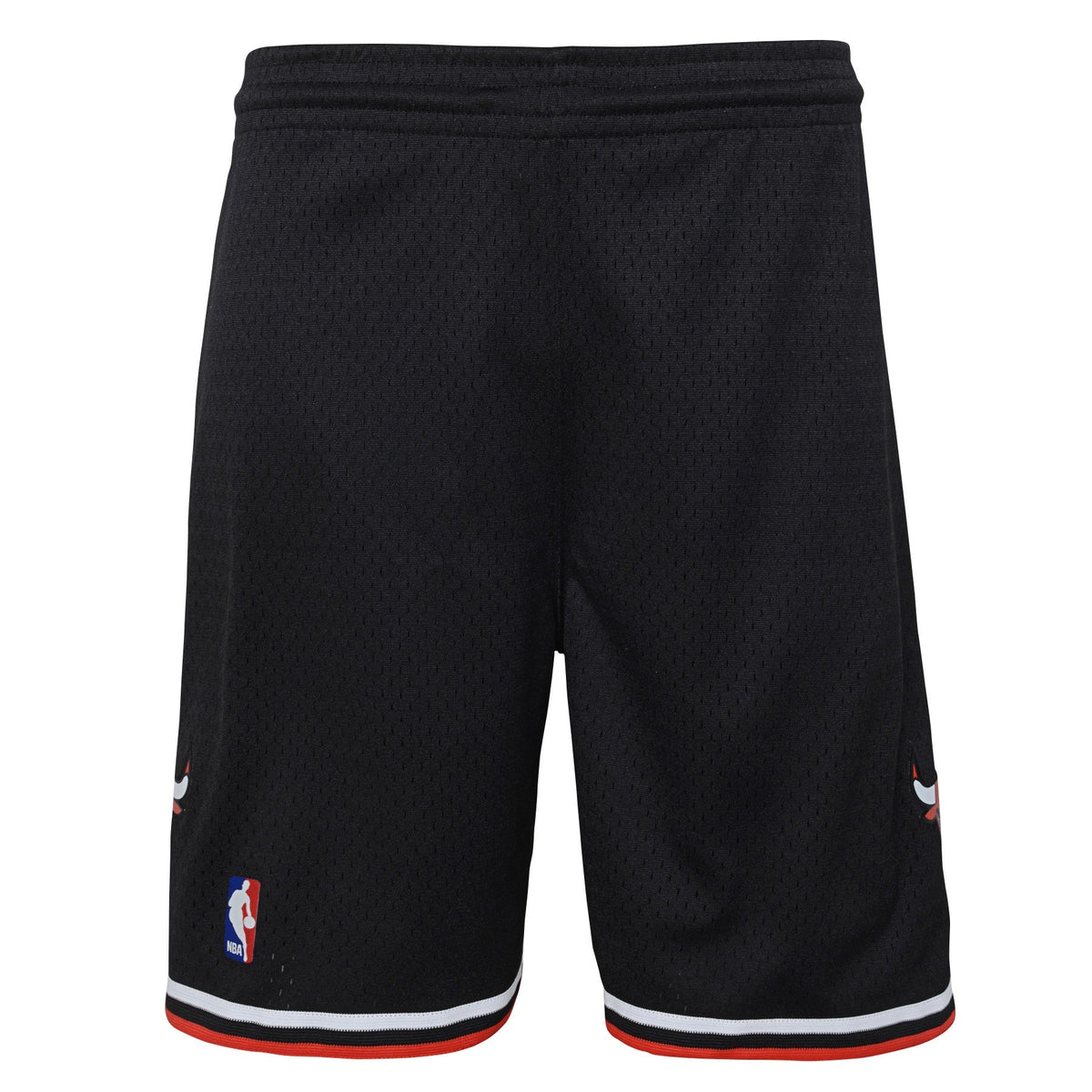 Youth Chicago Bulls Mitchell & Ness 1997 Black Hardwood Classics Swingman Shorts product image 2, provided for visual
