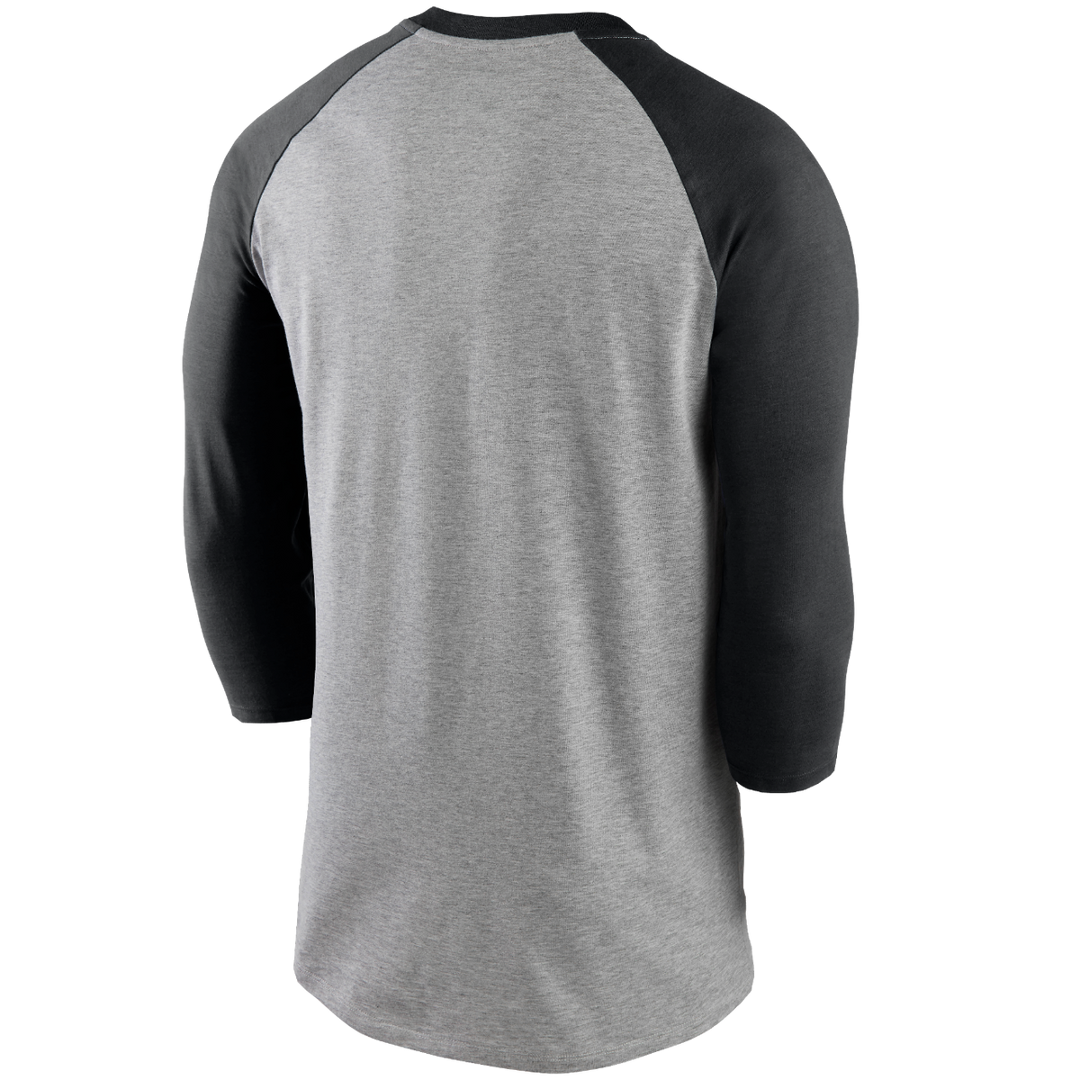 Chicago White Sox Nike Gray/Black Property Of Tri-Blend Raglan 3/4 Sleeve T-Shirt for Men product image 3, provided for