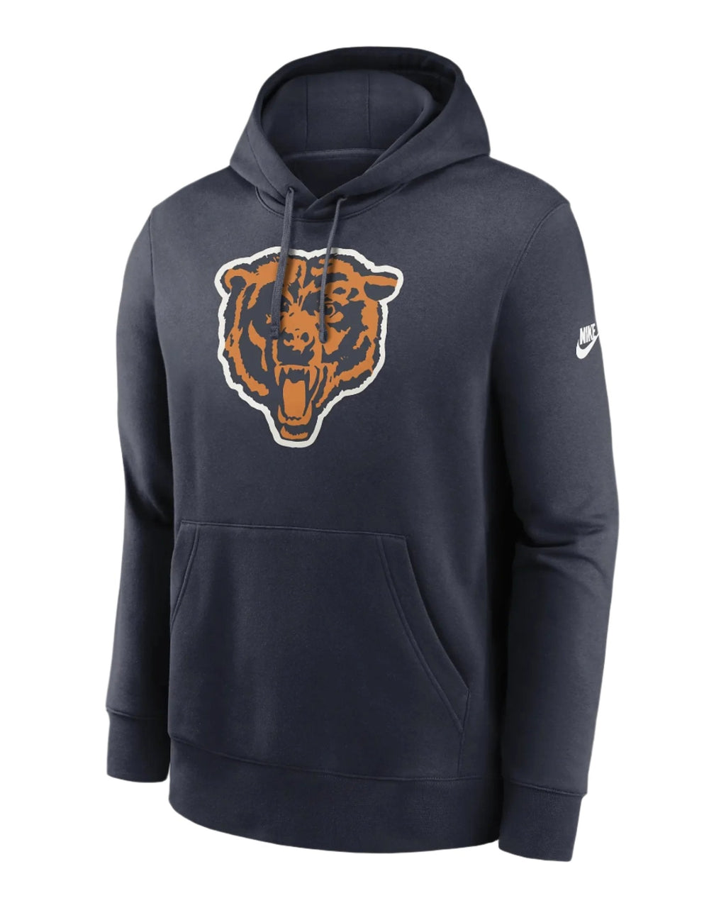 Chicago Bears Nike Navy Rewind Club Logo Fleece Pullover Hoodie for Men product image 1, provided for visual reference and
