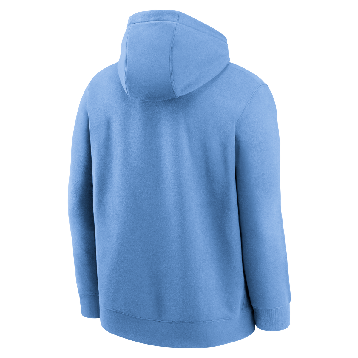 Nike Men North Carolina Tar Heels Carolina Blue Club Fleece Hoodie product image 2, provided for visual reference and
