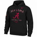 Nike Alabama Crimson Tide Mens Black Camo Veterans Day Long Sleeve Hoodie product image 1, provided for visual reference and