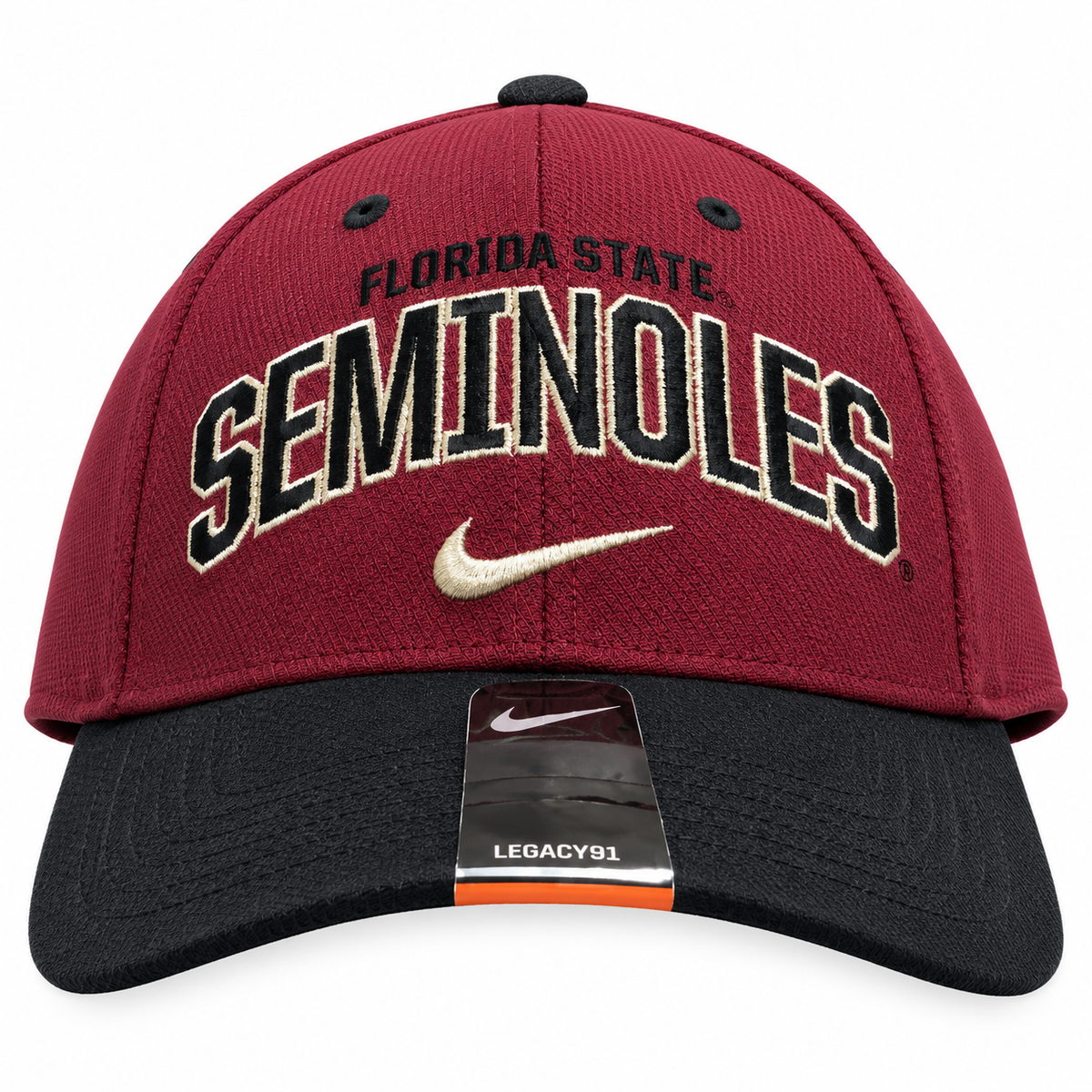 Nike Florida State Seminoles Two Tone Verbiage Flex Fit Hat product image 1, provided for visual reference and product
