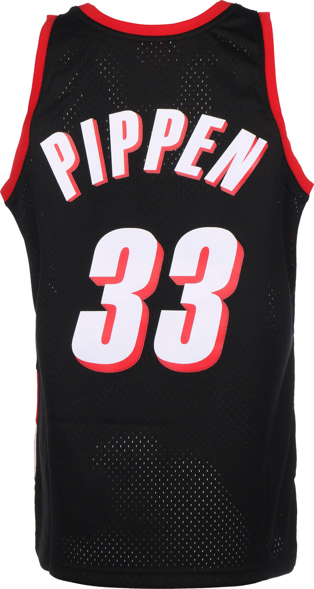 Scottie Pippen 1999-00 Portland Trail Blazers Mitchell & Ness Black/Red/White Hardwood Classics Swingman Jersey for Men
