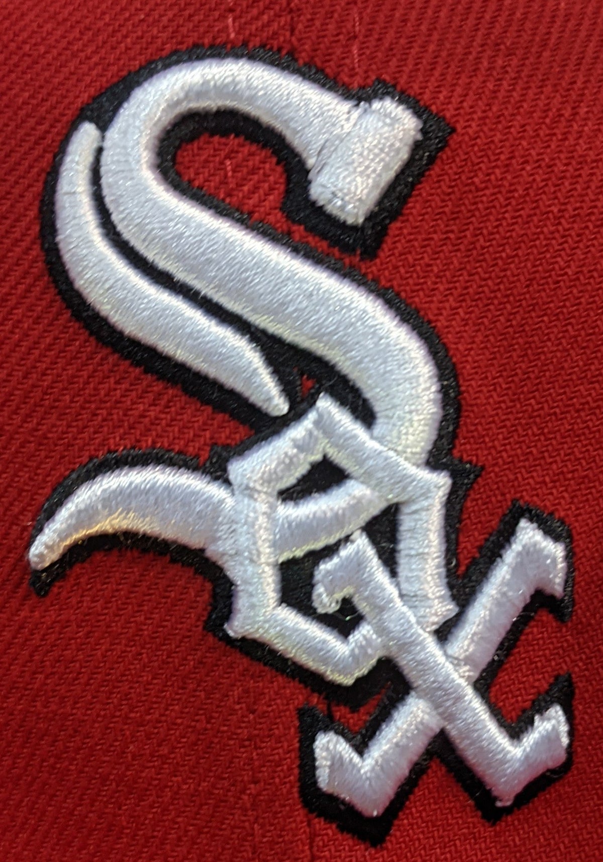 Chicago White Sox Primary Logo Red New Era 59FIFTY Fitted Hat product image 5, provided for visual reference and product