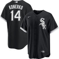 NIKE Men Paul Konerko Chicago White Sox Black Alternate Premium Twill Replica Jersey product image 1, provided for visual