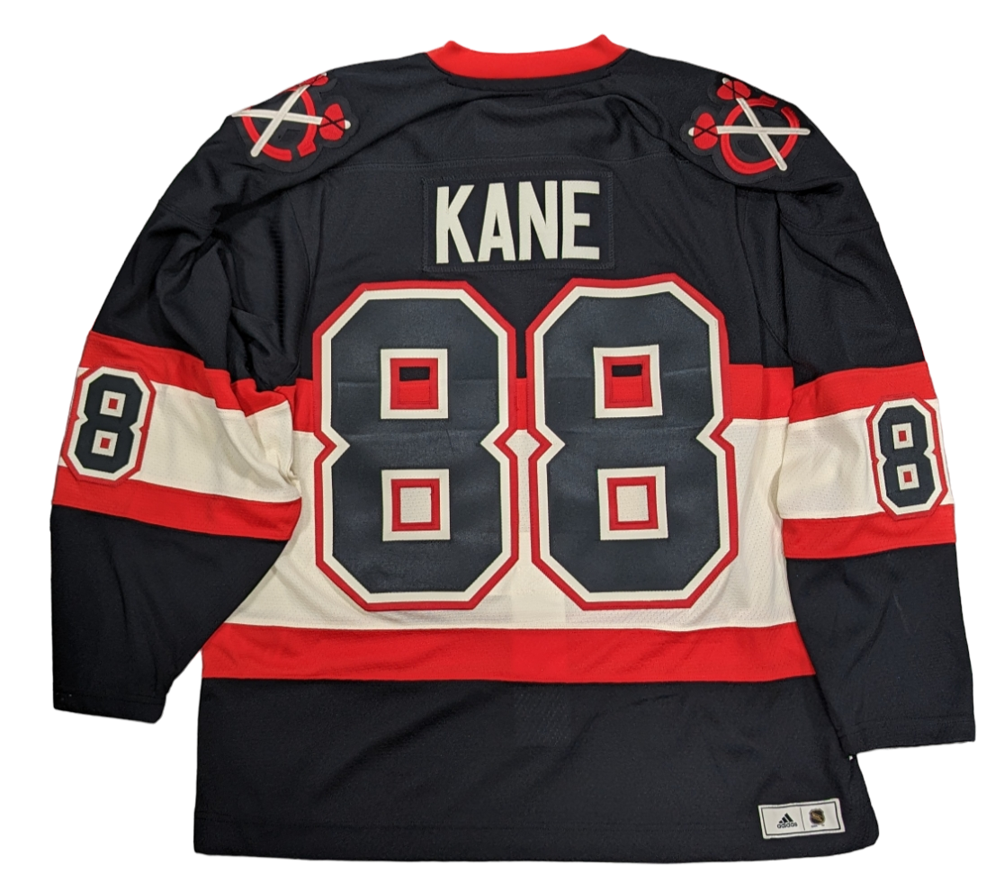 Chicago Blackhawks Patrick Kane adidas 1934 Black Alternate Authentic Player Jersey for Men product image 3, provided for