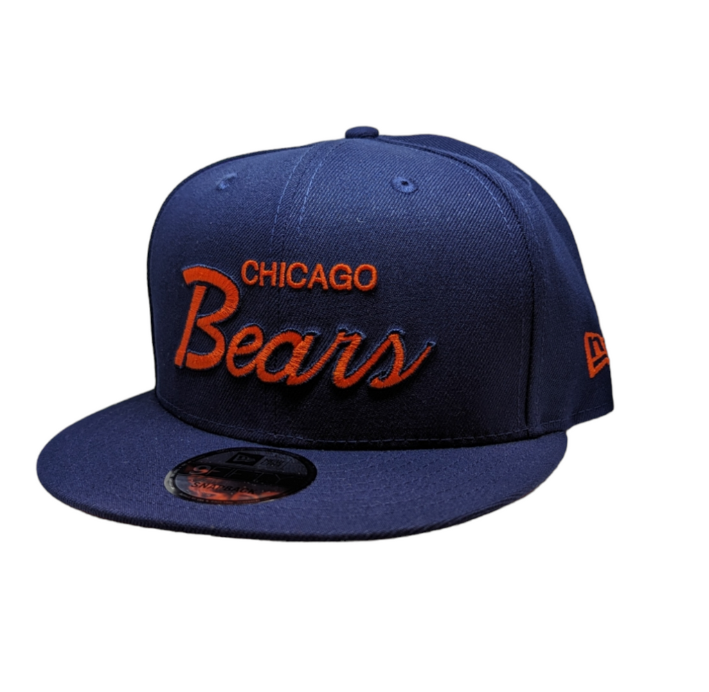 Mens Chicago Bears New Era Griswold Navy Super Bowl XX Side Patch 9FIFTY Snapback Hat product image 3, provided for visual