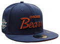 Mens Chicago Bears New Era Griswold Navy Super Bowl XX Side Patch 9FIFTY Snapback Hat product image 1, provided for visual