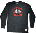 Chicago Blackhawks Ghost Logo Charcoal Long Sleeve T-Shirt for Men product image 1, provided for visual reference and