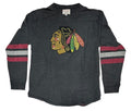 Chicago Blackhawks Black Thompson Long Sleeve Fashion T Shirt product image 1, provided for visual reference and product