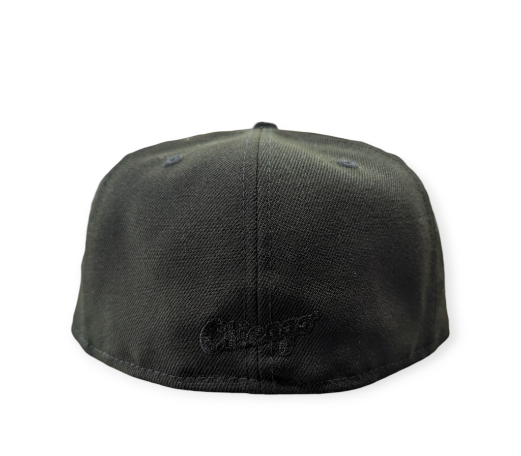 Chicago White Sox New Era Tonal Black On Black 59FIFTY Fitted Hat for Men product image 4, provided for visual reference and
