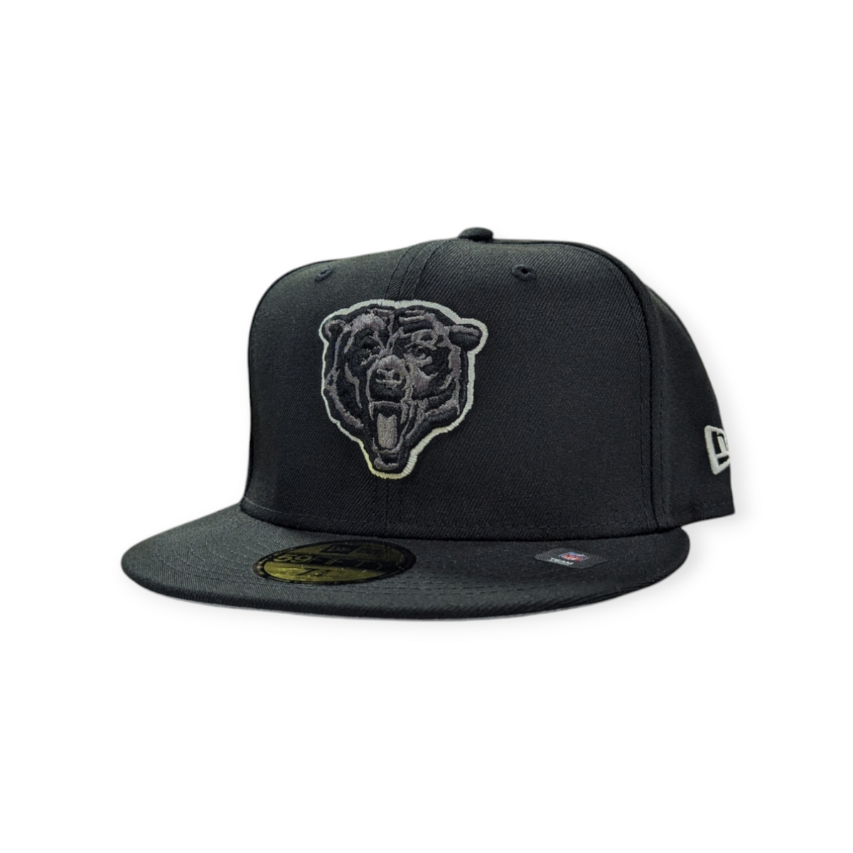 Chicago Bears Super Bowl XX Black And Graphite New Era 59FIFTY Fitted Hat product image 3, provided for visual reference and