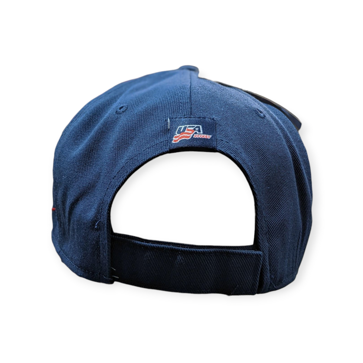 USA Hockey Shield Logo Navy Classic Nike Adjustable Hat product image 3, provided for visual reference and product detail
