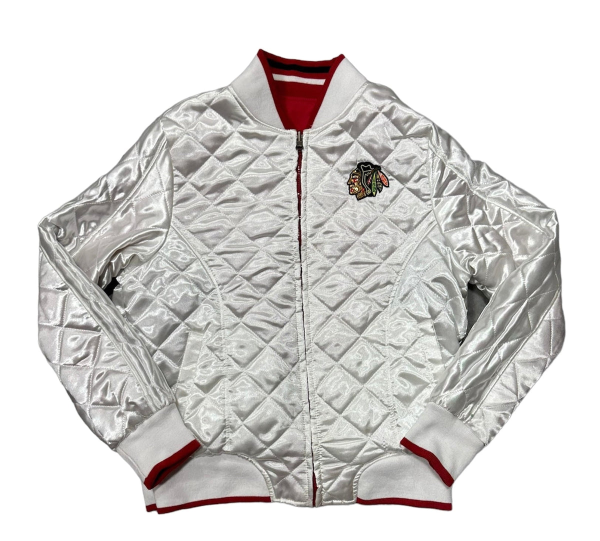 Chicago Blackhawks Full Zip Reversible Polyester Jacket for Women product image 3, provided for visual reference and product