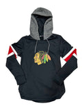Women’s Adidas Chicago Blackhawks Platinum Jersey Crewdie Hoodie product image 1, provided for visual reference and product