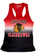 Chicago Blackhawks Red/Black Dynamic Tank Top for Women product image 1, provided for visual reference and product detail