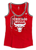 Womens Chicago Bulls Fan Scoopneck Tank product image 1, provided for visual reference and product detail review