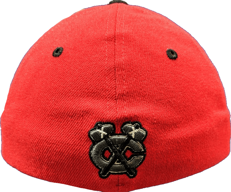Mens NHL Chicago Blackhawks Steel Flex Fit Hat By Zephyr product image 2, provided for visual reference and product detail