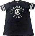 Men’s Chicago Cubs 47' Brand Downfield Navy T-Shirt product image 1, provided for visual reference and product detail review